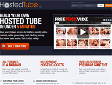 Tablet Screenshot of hostedtube.com